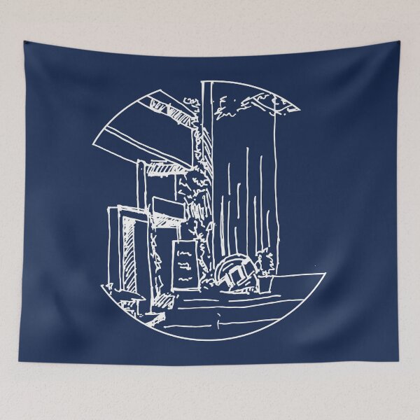 Item preview, Urban cafe in a circle - white designed and sold by urbanJN.