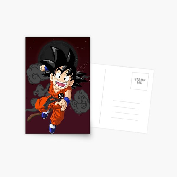 Goku - Blue Hair Super Saiyan Postcard for Sale by animelovah