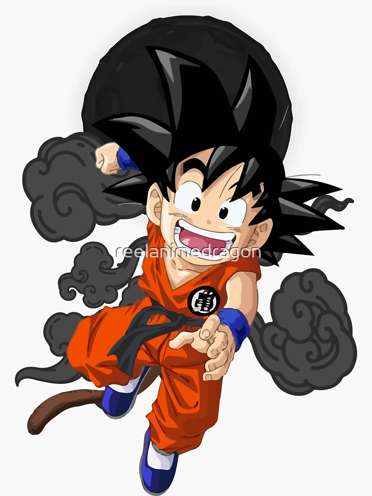 Kid Goku Sticker for Sale by sarakh95