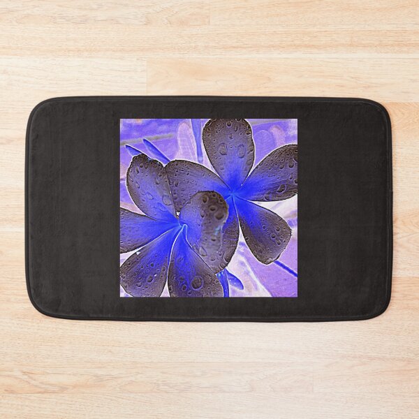 Item preview, FRANGIPANI DREAMS IN PURPLE MAUVE AND COBALT BLUE   designed and sold by Opalbluerose.