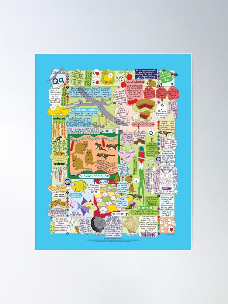Alternate view of The Seventeenth Letter of the Alphabet: Q or q Poster