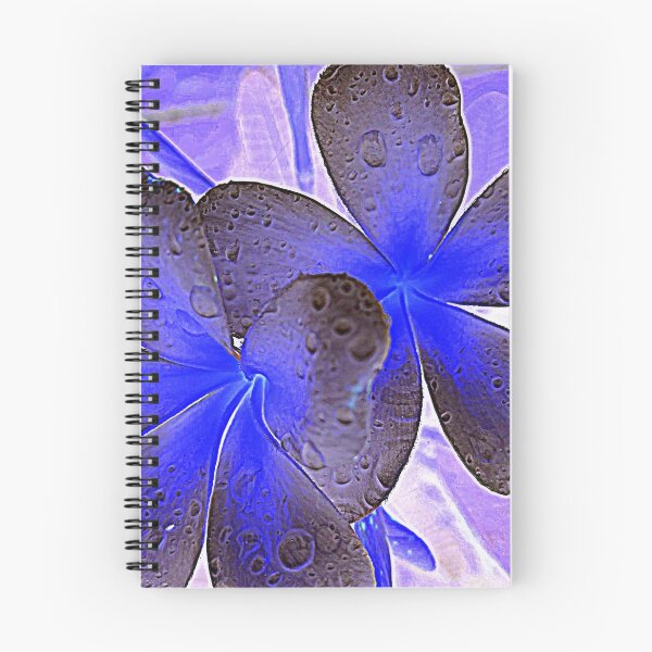 Item preview, FRANGIPANI DREAMS IN PURPLE MAUVE AND COBALT BLUE   designed and sold by Opalbluerose.