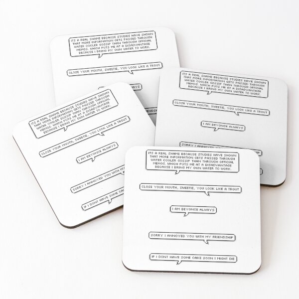 Item preview, Funny office quote sticker pack  designed and sold by ArtCasualty.