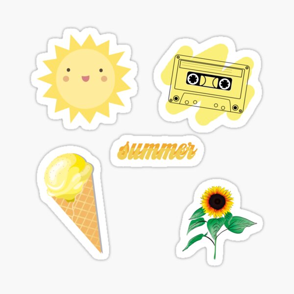 Item preview, yellow summer beach theme pack designed and sold by mikrocosmox.