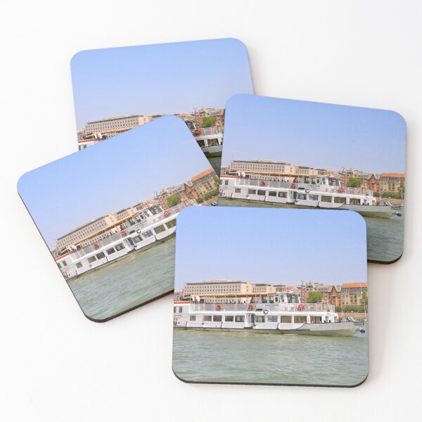 Item preview, Cruise boat and buildings, Budapest, Hungary, on the River Danube designed and sold by FranWest.
