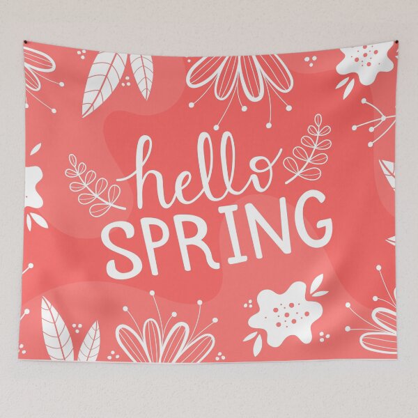 Item preview, HOLA PRIMAVERA HERMOSO DISEÑO-ESTILO FLORAL ROSA designed and sold by lotees.