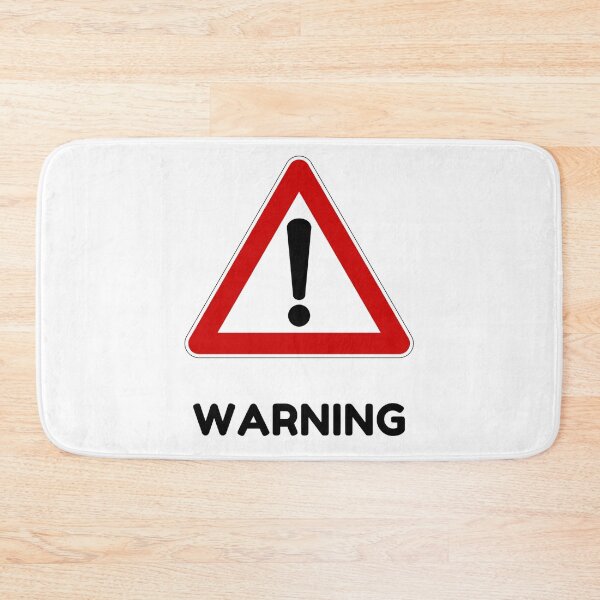 Item preview, warning designed and sold by J- exit.