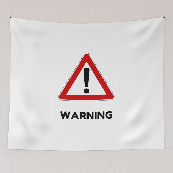 Item preview, warning designed and sold by J- exit.