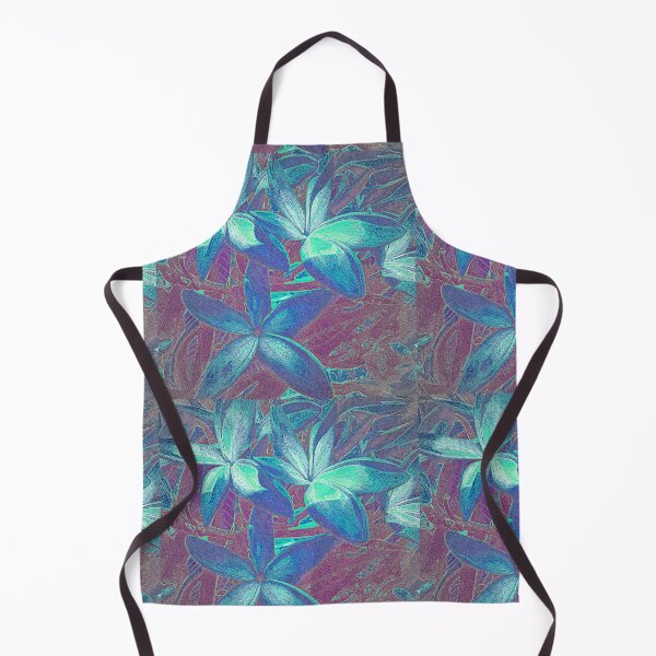 Item preview, FRANGIPANI MODERN FLORAL IN BLUE, AQUA AND BURGUNDY  designed and sold by Opalbluerose.