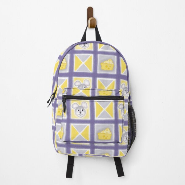 Item preview, Children's pastel print, gray mouse and cheese. designed and sold by UVI-CA.