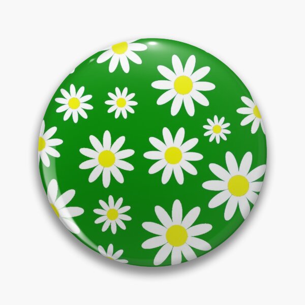 Item preview, green daisies daisy floral  designed and sold by Gossip Rag.