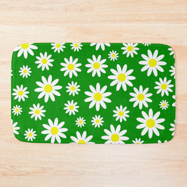 Item preview, green daisies daisy floral  designed and sold by Gossip Rag.
