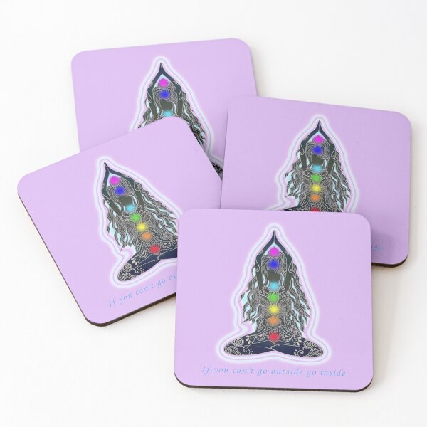 Item preview, IF YOU CAN'T GO OUTSIDE GO INSIDE - LOS 7 CHAKRAS -REIKI designed and sold by Perfomance.