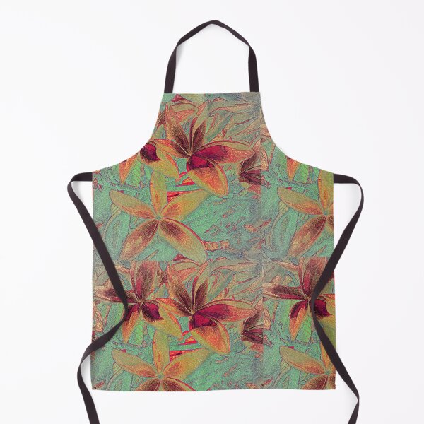 Item preview, FRANGIPANI VINTAGE FEEL FLORAL IN WARM AUTUMN COLOURS designed and sold by Opalbluerose.