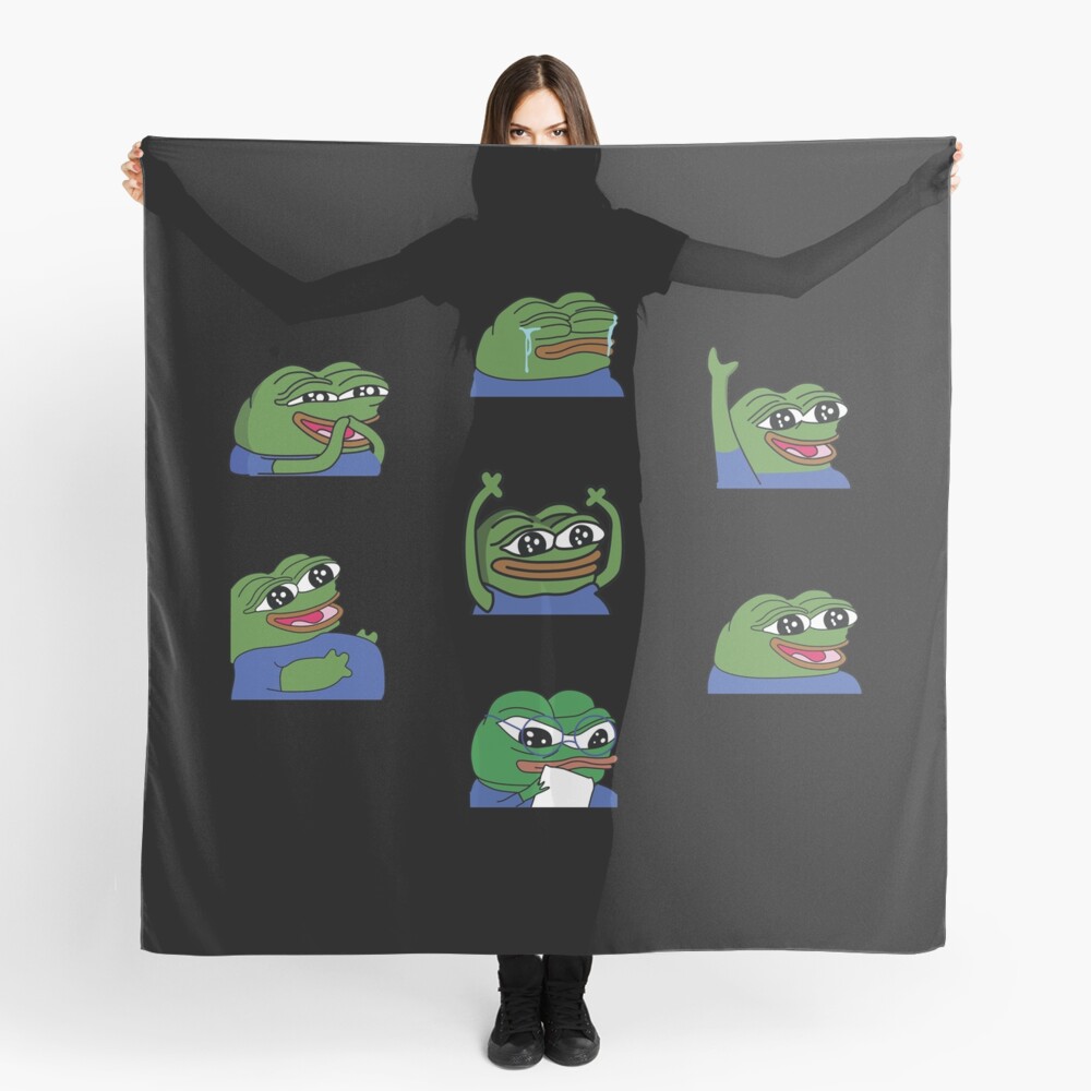 Peepo Twitch Emotes Pack 1 Scarf for Sale by OldDannyBrown | Redbubble