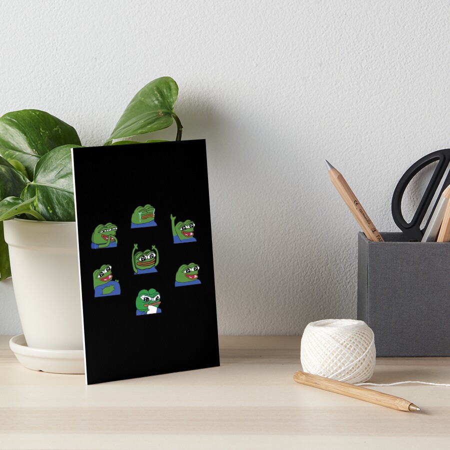 Peepo Twitch Emotes Pack 1 Art Board Print for Sale by OldDannyBrown |  Redbubble