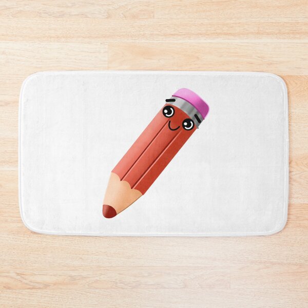 Item preview, Red pencil with a cute face designed and sold by jazzydevil.