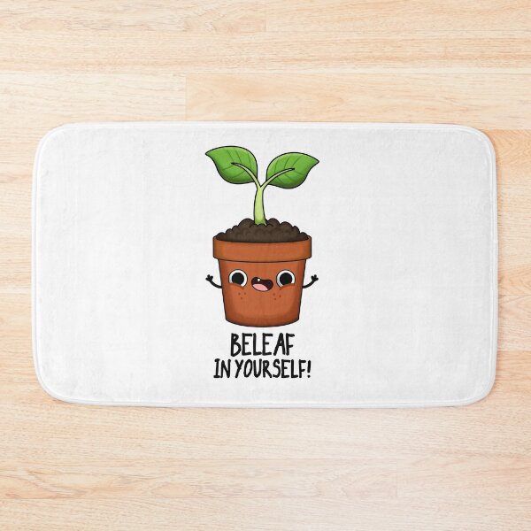 Item preview, Beleaf In Yourself Funny Plant Puns  designed and sold by punnybone.