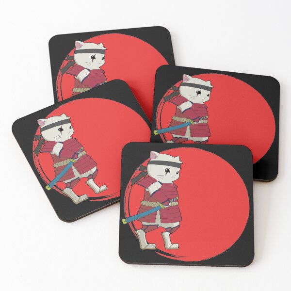 Item preview, The Samurai Cat designed and sold by kittengallery.