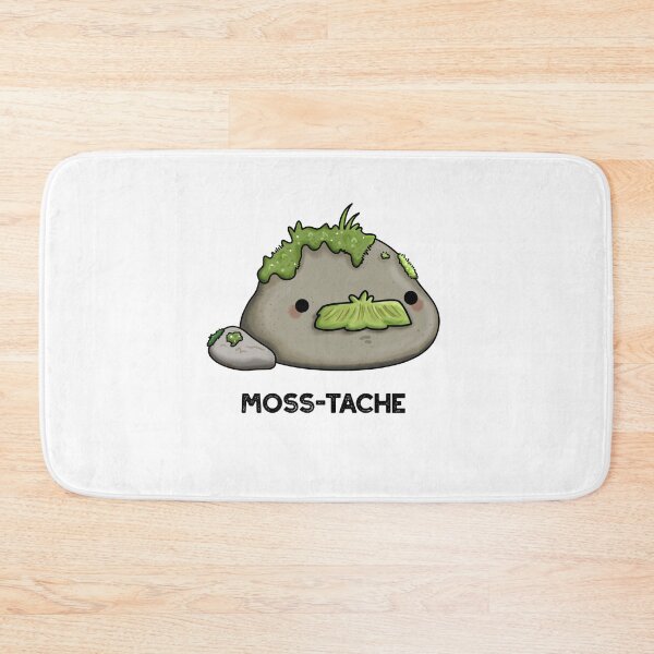 Item preview, Moss-tache Funny Moustache Puns  designed and sold by punnybone.