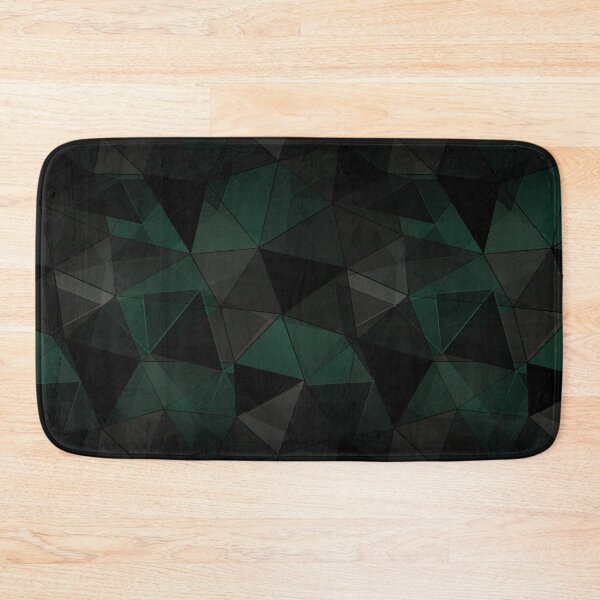 Item preview, Abstract geometric pattern. Turquoise, black, grey triangles. designed and sold by marinaklykva.