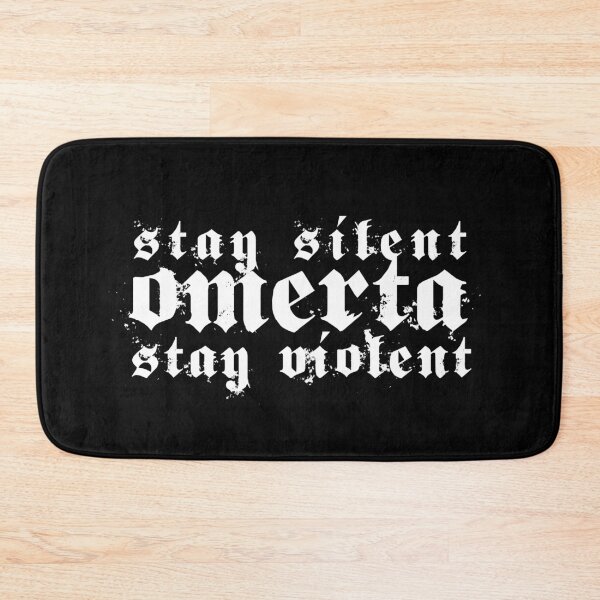 Item preview, Stay Silent Omerta Stay Violent Mobster Quote designed and sold by elhefe.