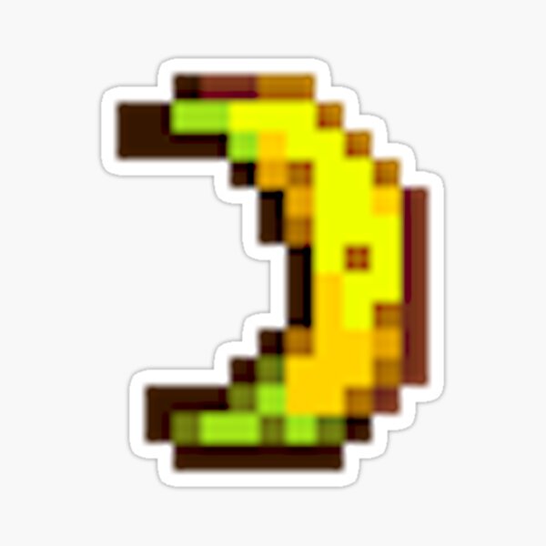 Пиксельный банан. Banana Pixel PNG.