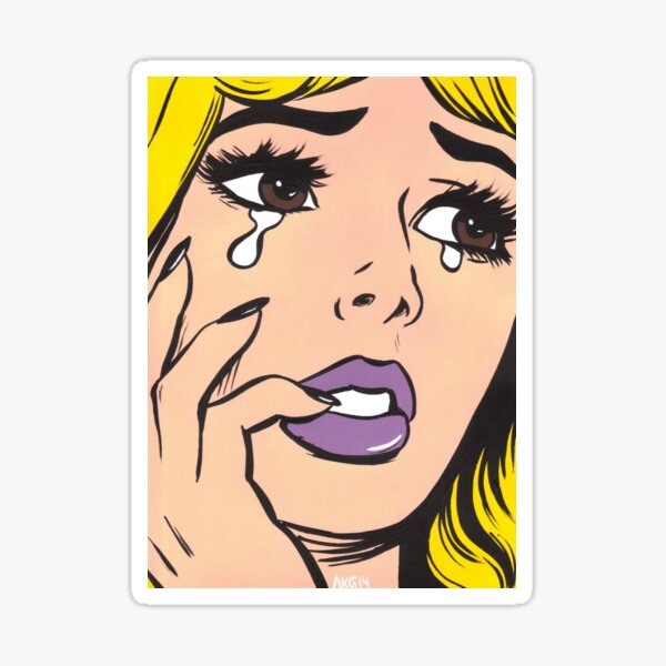 Item preview, Blonde Crying Comic Girl designed and sold by turddemon.