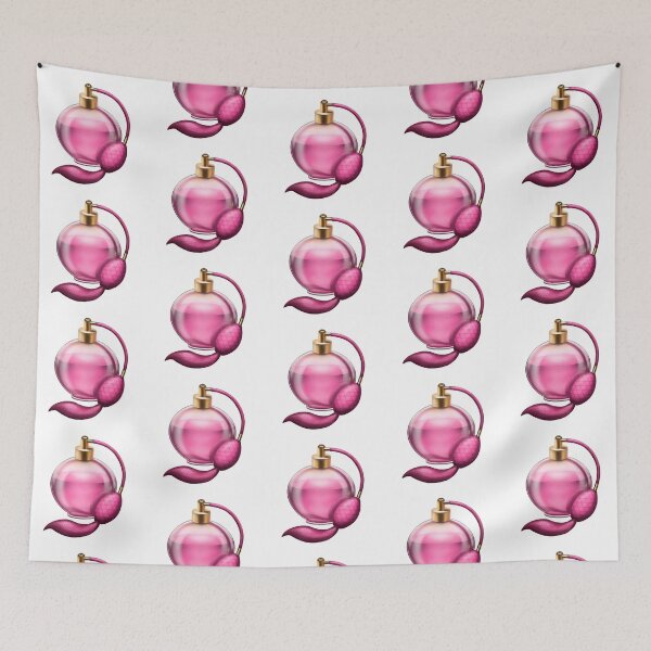 Item preview, pink vintage perfume glass bottle designed and sold by nataliavavilina.