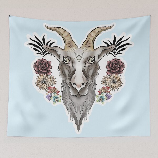 Item preview, Baphomet with flowers designed and sold by M. Stringer.