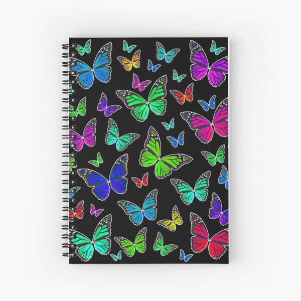 Cuaderno de espiral personalizado con bonito patrón de mariposa, cuaderno  personalizado para niños, adolescentes, niñas, mujeres, regalos para niños