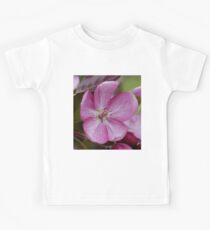pink apple tree blossoms Kids Tee