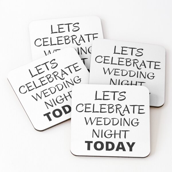 Item preview, Lets celebrate Wedding Night Today designed and sold by PrintVerse.