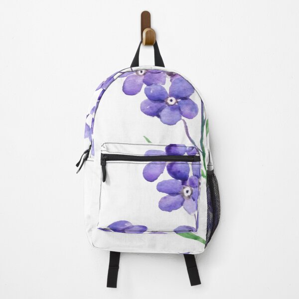 Item preview, hand painted blue purple anchusa loddon royalist flower designed and sold by ColorandColor.
