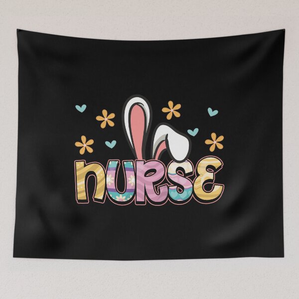 Item preview, Bunny Nurse Egg Funny Easter Day Floral Women Design designed and sold by 2blackcherries.