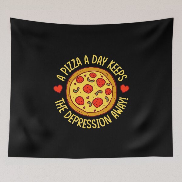 Item preview, A Pizza A Day Keeps The Depression Away! designed and sold by ShaykhUmer.