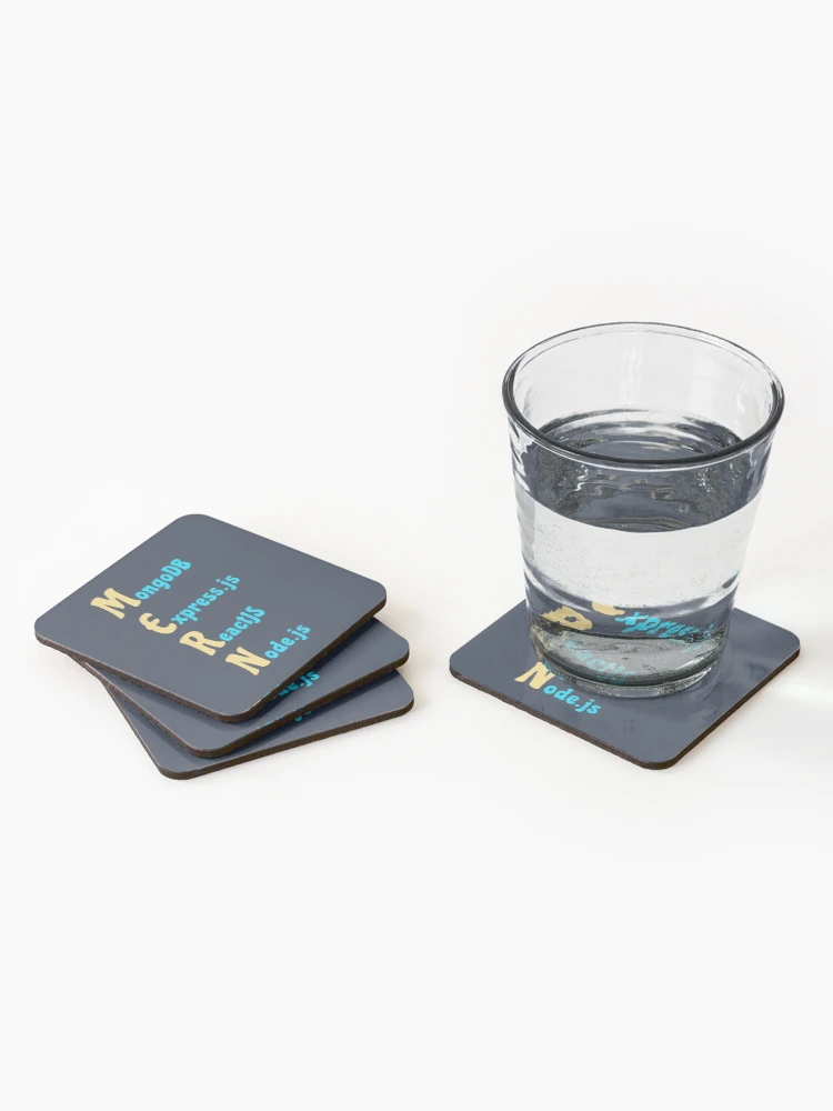 Thumbnail 2 of 5, Coasters (Set of 4), MERN Stack - Tech Stack designed and sold by Mechashadow.