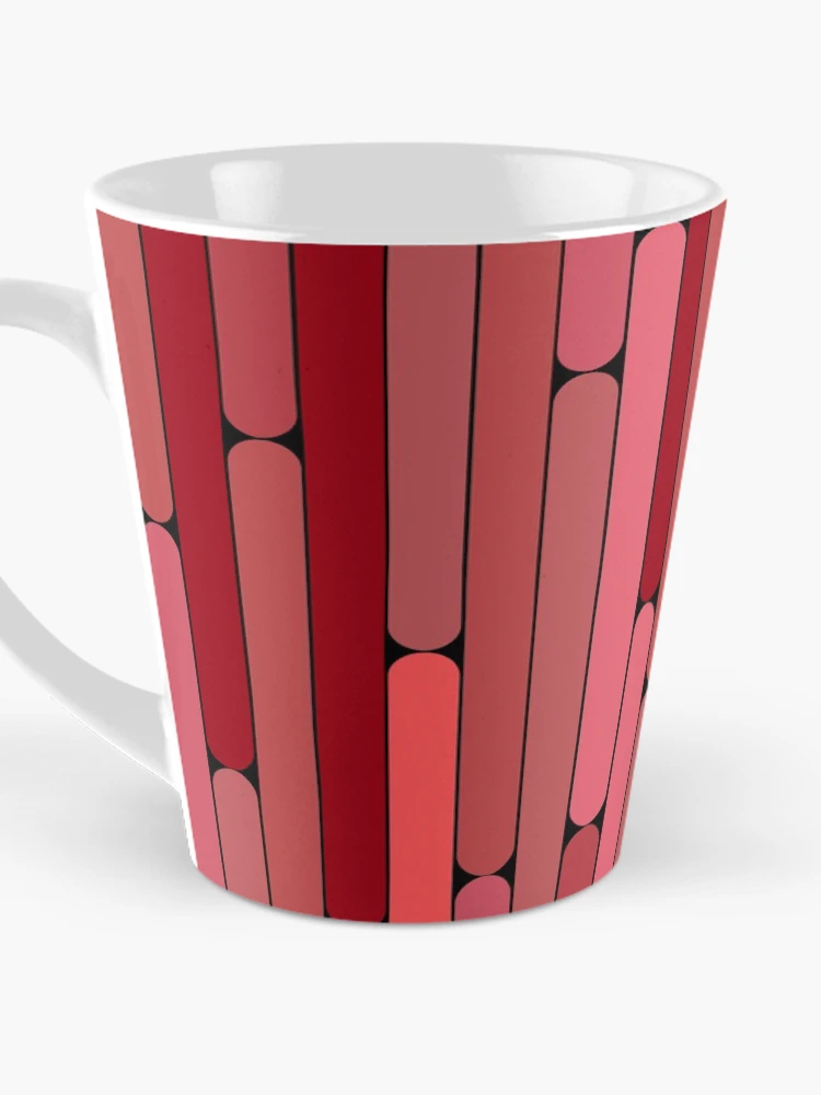 Thumbnail 3 of 4, Coffee Mug, Apple Color Linear Pattern designed and sold by MagicSpread.