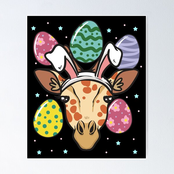 Item preview, Easter Bunny Giraffe Gifts Design designed and sold by 2blackcherries.