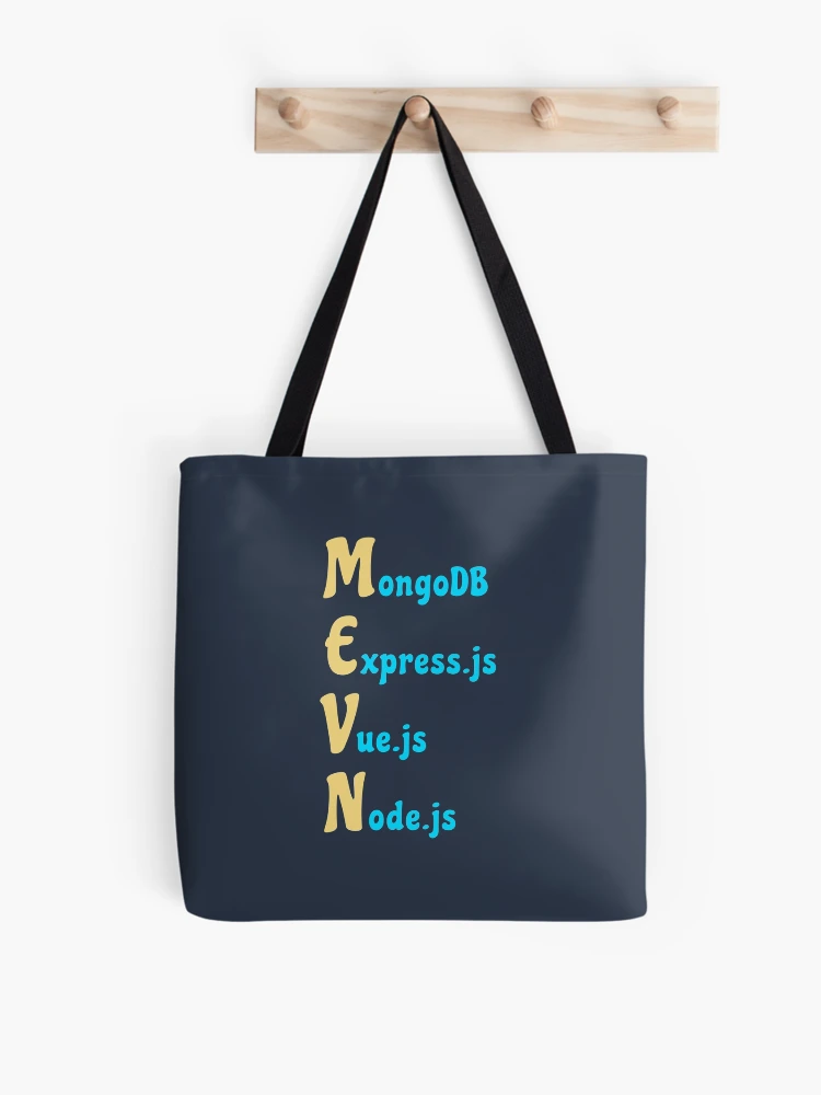 Thumbnail 1 of 2, Tote Bag, MEVN Stack - Tech Stack designed and sold by Mechashadow.