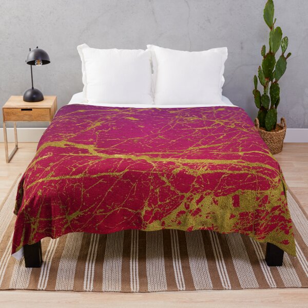 Item preview, Purple Red Gradient Gold Marble designed and sold by WOW TeesAndThings.