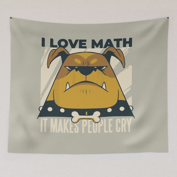 Artikelvorschau, Ich liebe Mathe Hund entworfen und verkauft von Graphix-Space.