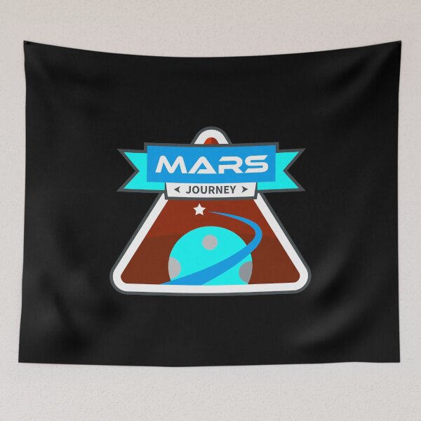 Item preview, Mars Return Journey Sticker - Blue Red Brown designed and sold by NoMatterLab.