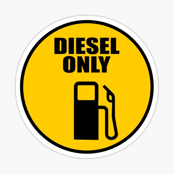 Fuel Cap Sticker Diesel Only Fuel Fuel Car Sticker Car Decal