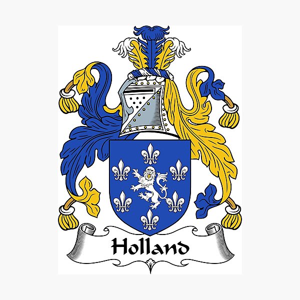Holland Coat of Arms / Holland Family Crest Photographic Print
