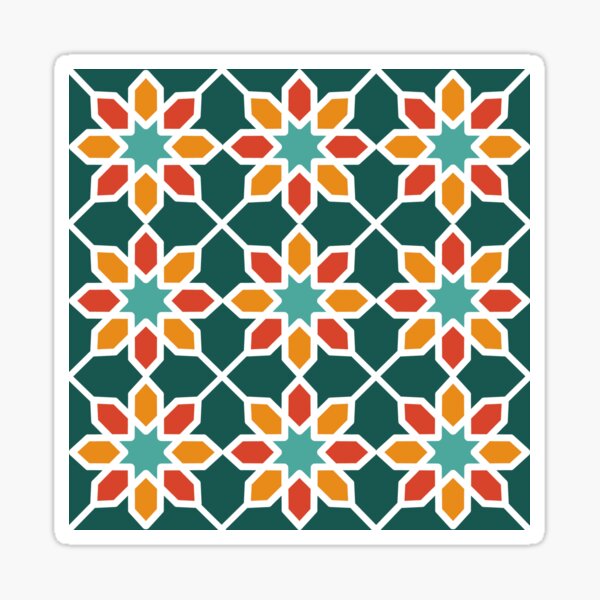 Geometric Desert Wildflowers Sticker