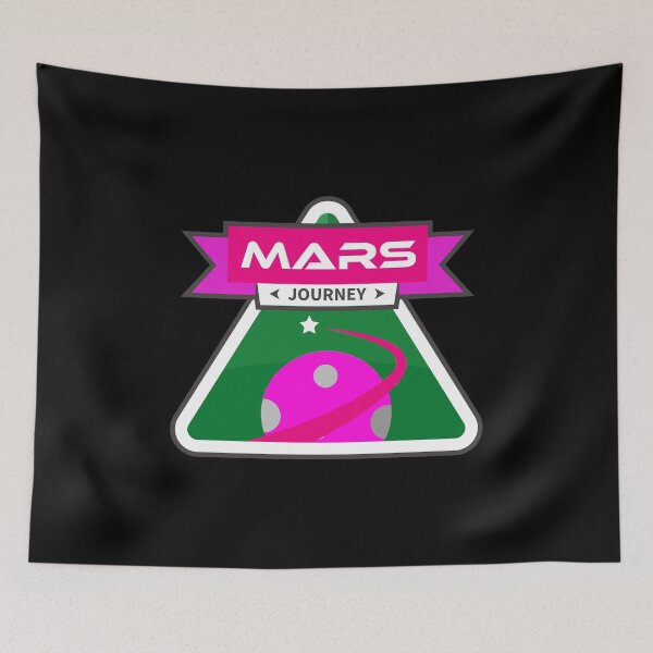 Item preview, Mars Return Journey Sticker - Pink Green designed and sold by NoMatterLab.