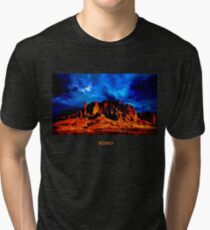TRAVI$ SCOTT- RODEO TEES (DESERT)` Tri-blend T-Shirt