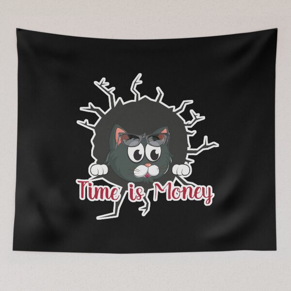 Item preview, Cat Time Is Money designed and sold by DELMEO.