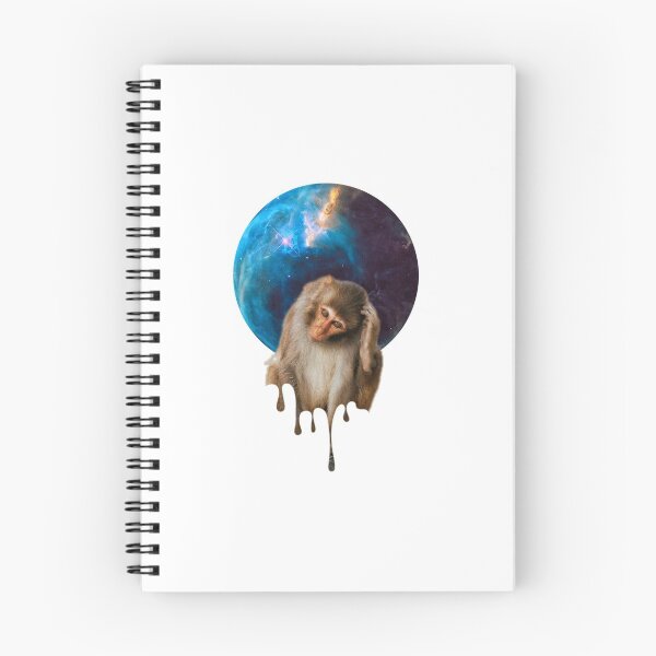 Item preview, A baby and confused looking monkey scratching it's head in front of a planet designed and sold by FCEalin.